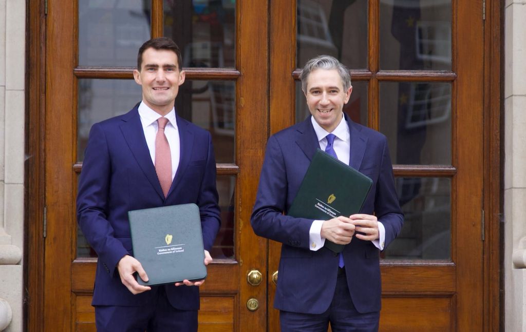 Minister Jack Chambers and Minister Simon Harris