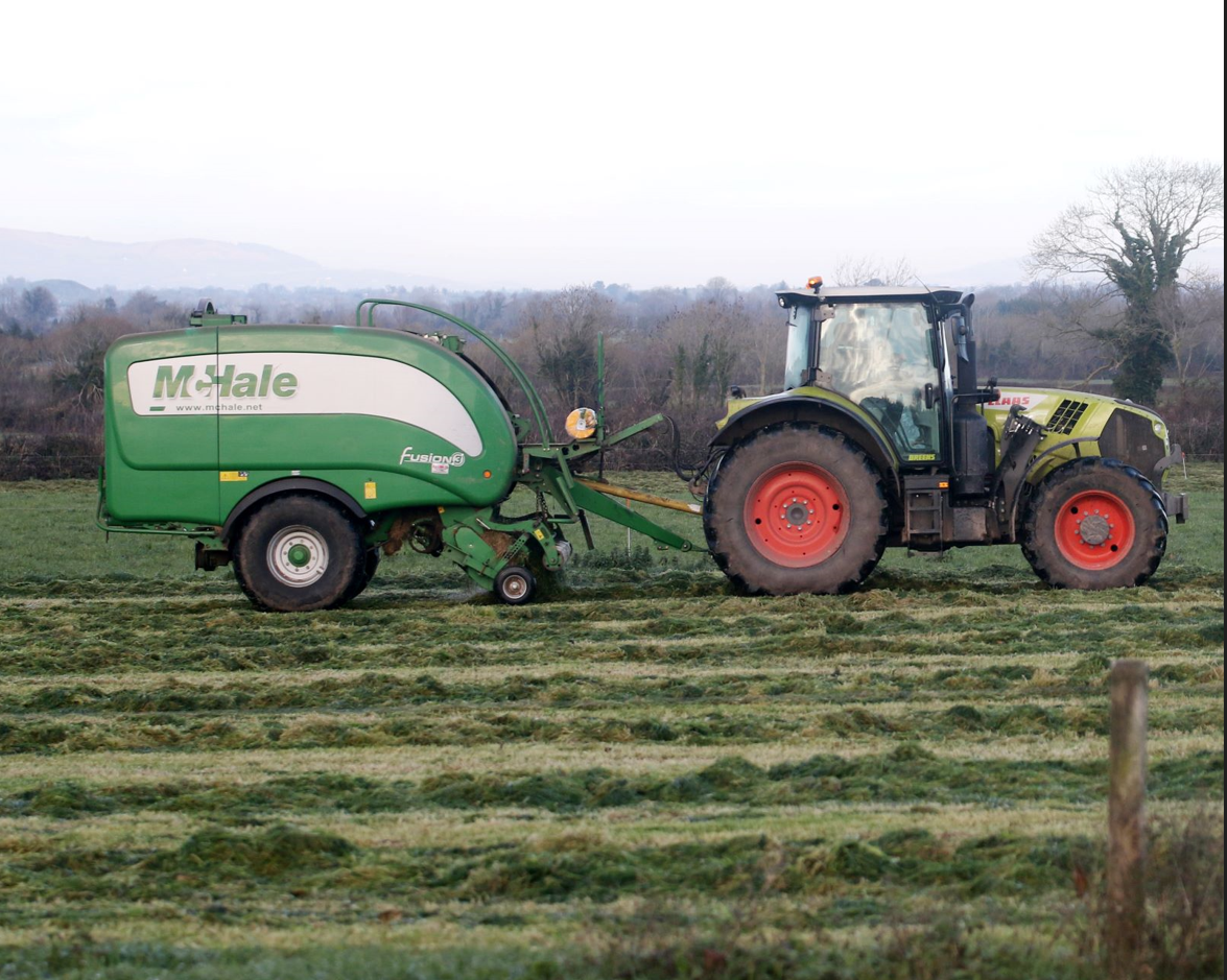 Pics: Baling silage in the depths of winter