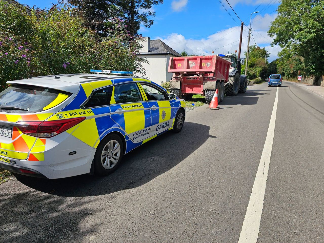 Tractor driver stopped by gardaí for phone use - then breathalysed at roadside