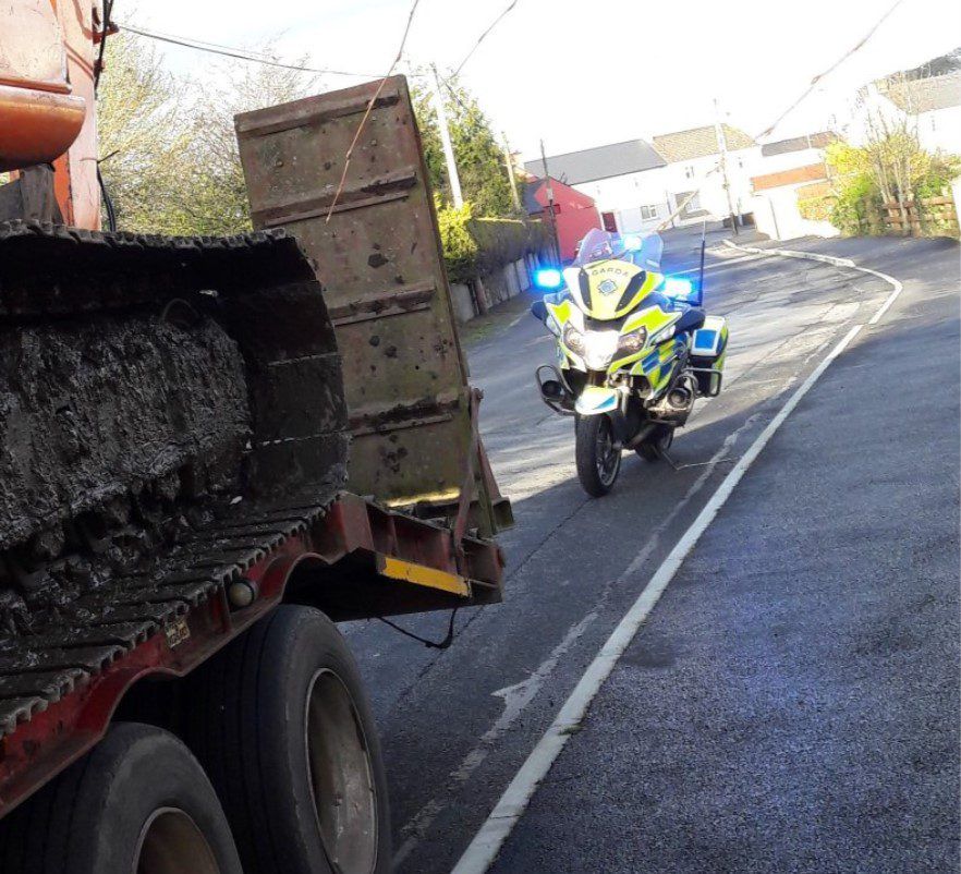 Tractor 'stopped in its tracks' for unsecured load