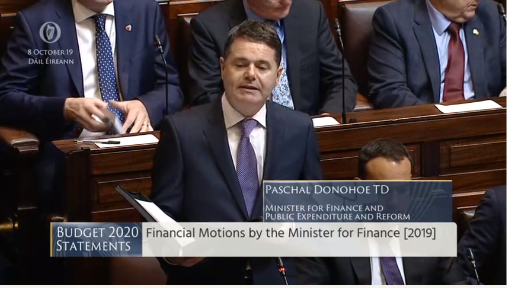 Budget 2020: €650 million for agriculture, enterprise and tourism in no-deal Brexit