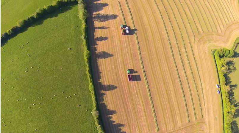 Video: Great drone footage of last year's silage being cut