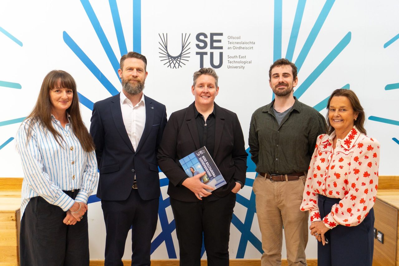 At the launch of the new four-year level 8 BSc (Hons) in horticulture at SETU were lecturing staff with Dr. Laurence Fitzhenry, head (Waterford), Faculty of Science and Computing; Cara Daly, programme director, level 8 BSc (Hons) in horticulture at SETU; Eleanor Kent, head, Department of Land Sciences within the Faculty of Science and Computing at SETU