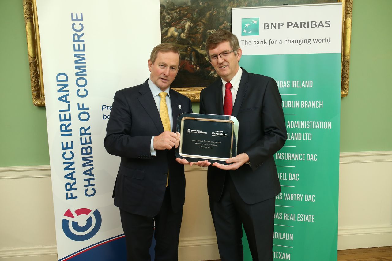 Grassland Agro wins top award at 2016 Ireland France Business Awards