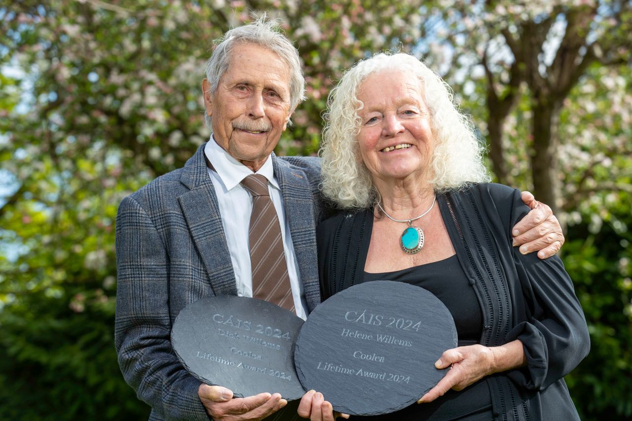 L-r: Dick and Helene Willems who won the 'Lifetime Achievement Award' Source: Finbarr O'Rourke