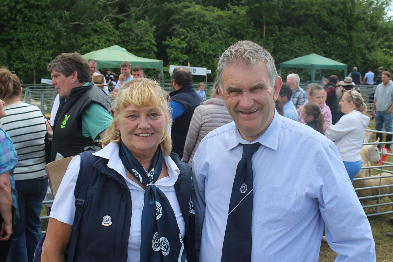 Attending Saintfield Show 2026: Irish Shows' Association incoming president Marjorie Blackburn; and the organisation's national secretary Jim Harrison