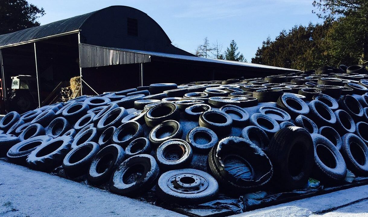 Preparing the milking parlour for this winter's frost