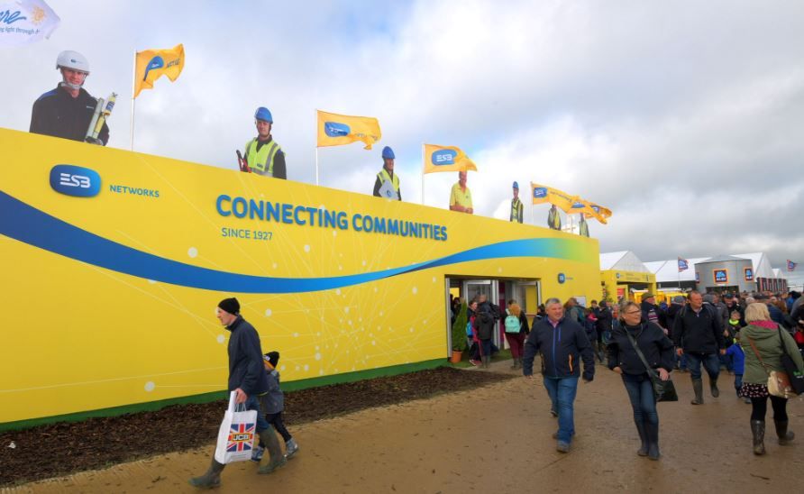 ESB closes 'Ploughing' stand to restore power to over 100,000 customers