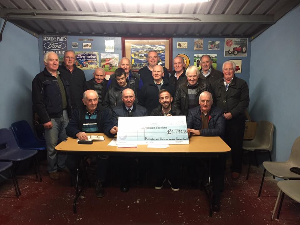 Armagh vintage club presents cheque for £4,800 to charity