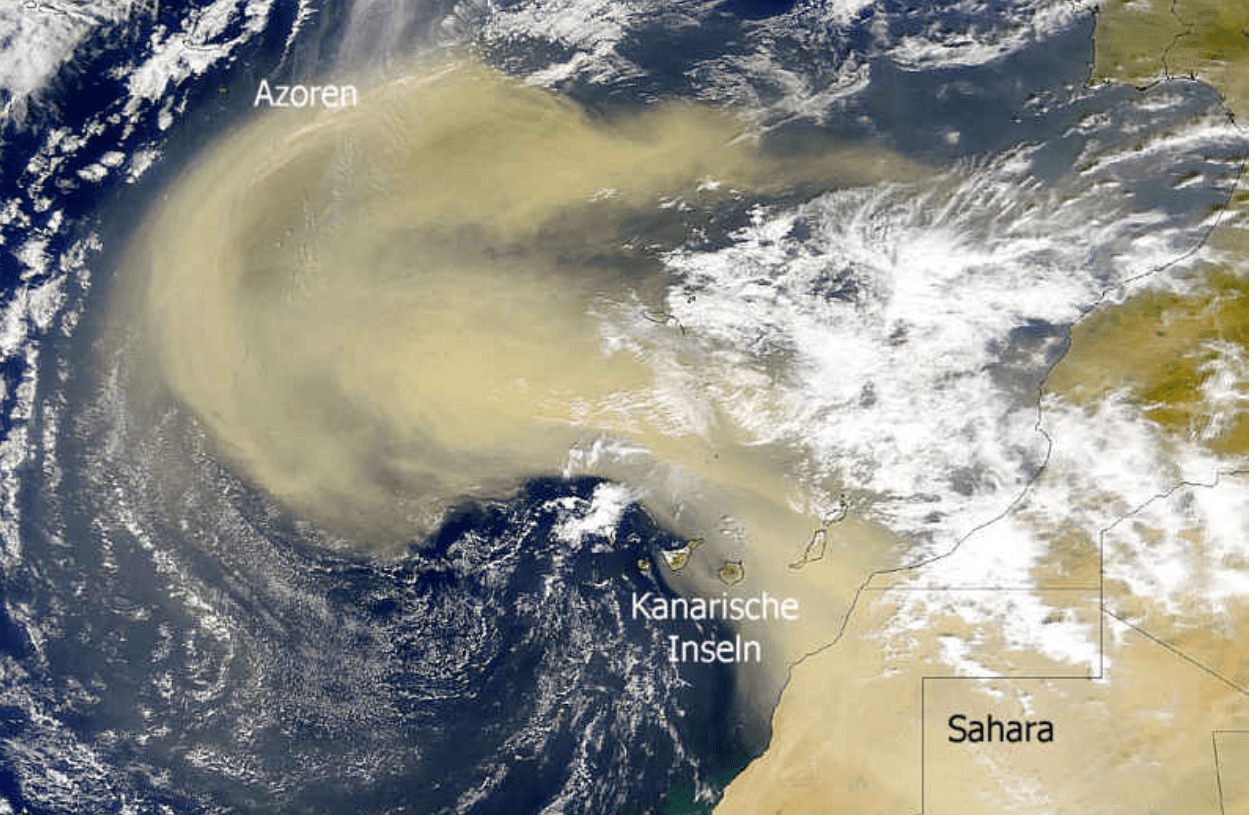 Sahara Desert sands cover Irish countryside overnight