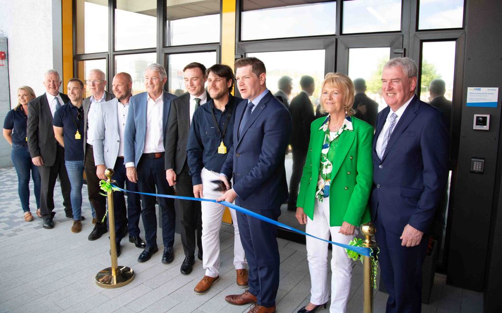 Minister for Enterprise, Tourism and Employment, Peter Burke officially opening the HerdWatch Global HQ