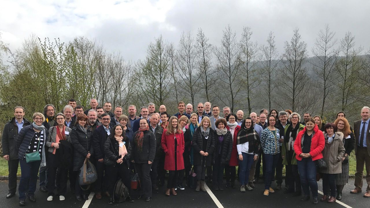 EU delegation visits Wicklow uplands to see  the SUAS project
