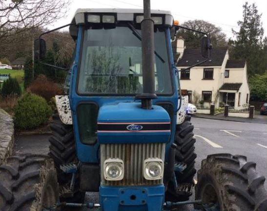 Pic: 'Uninsured' Ford tractor seized by Gardai in Wicklow