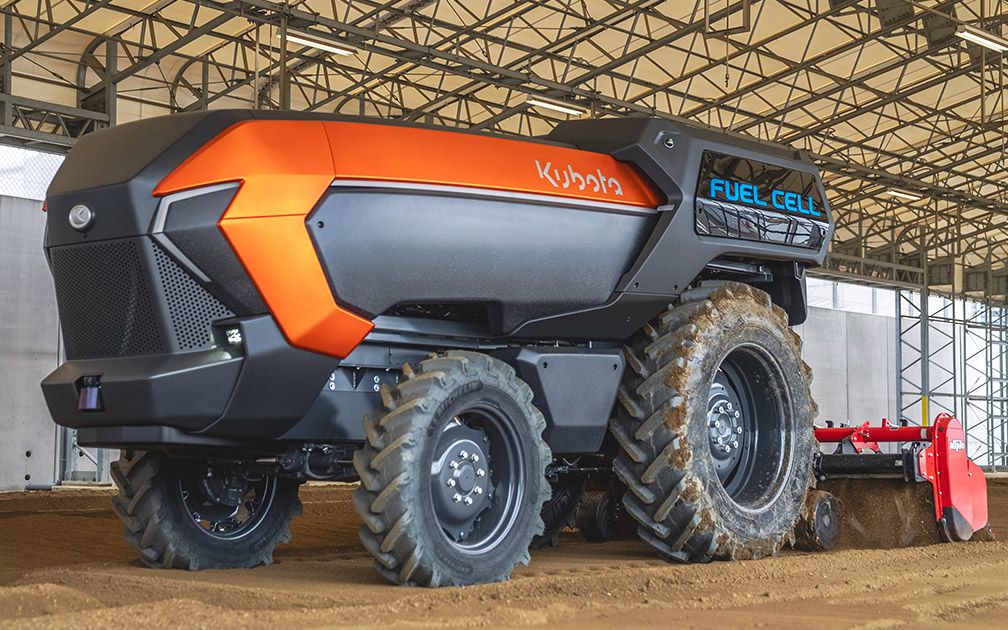 Kubota pursues hydrogen fuel cell power with autonomous tractor
