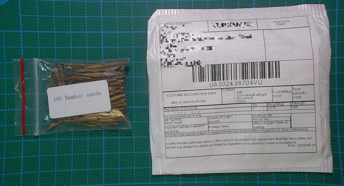 Department confirms 32 incidents of people receiving 'unsolicited seeds' from abroad