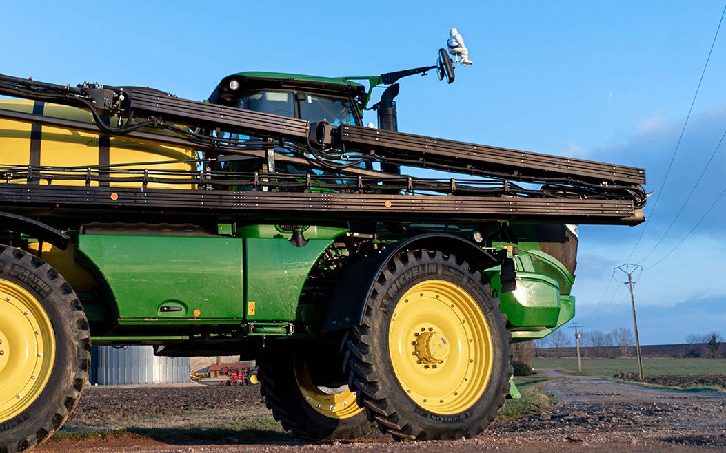 Michelin's self-propelled sprayer tyres work down to 10psi