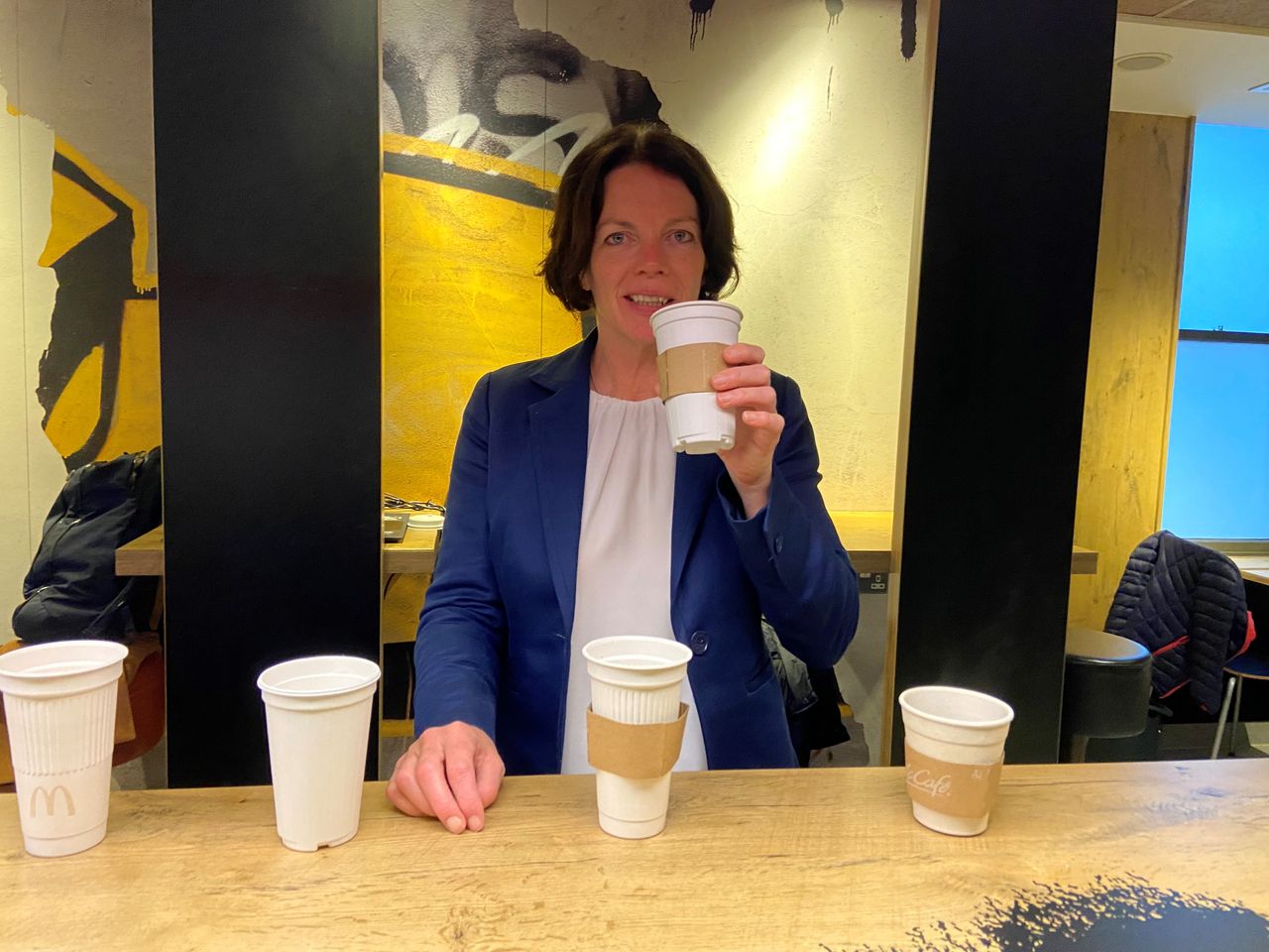 McDonald's road tests new environmentally friendly cups
