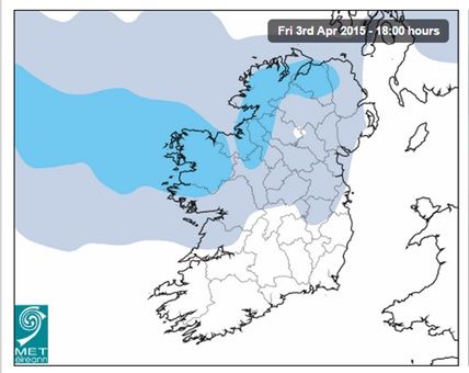 Unsettled weather with outbreaks of rain - Met Eireann