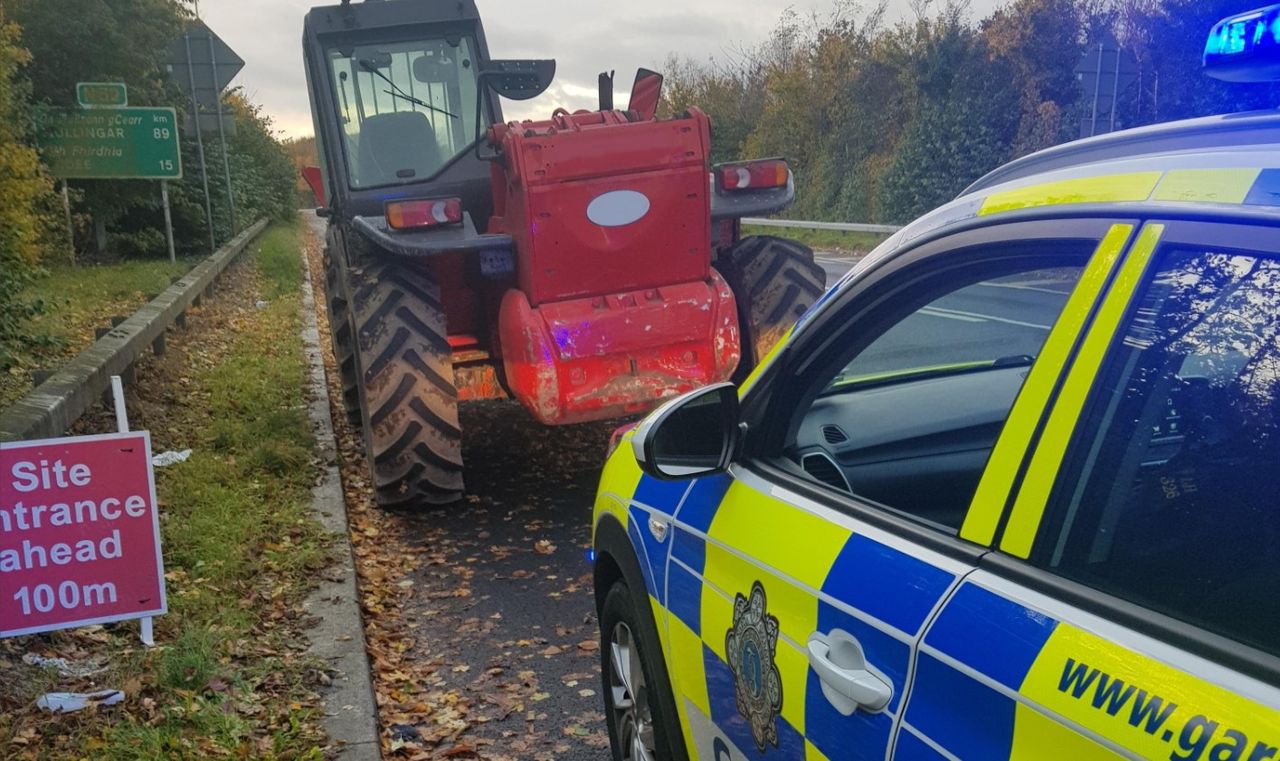 Telehandler seized by Gardaí 'with proceedings to follow'