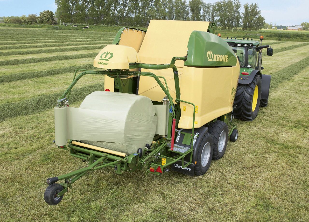 Weigh your bales on-the-go with this 'combi' baler-wrapper
