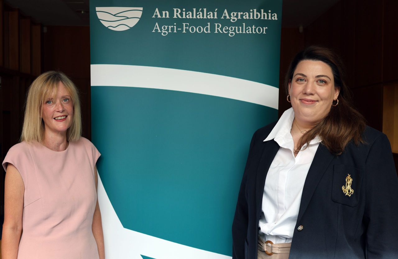Ciara O'Gorman, head of legal and research, Agri-Food Regulator; and Anne Hayden, policy and research officer, Agri-Food Regulator