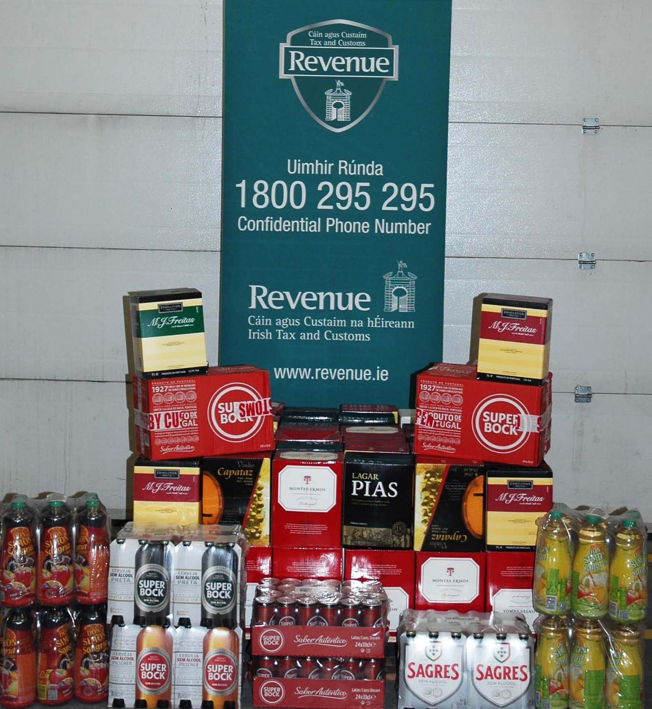 Revenue seizes large quantity of smuggled alcohol