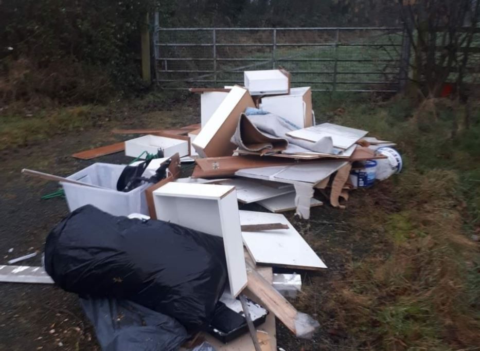 Gardaí seek info after kitchen dumped at rural spot