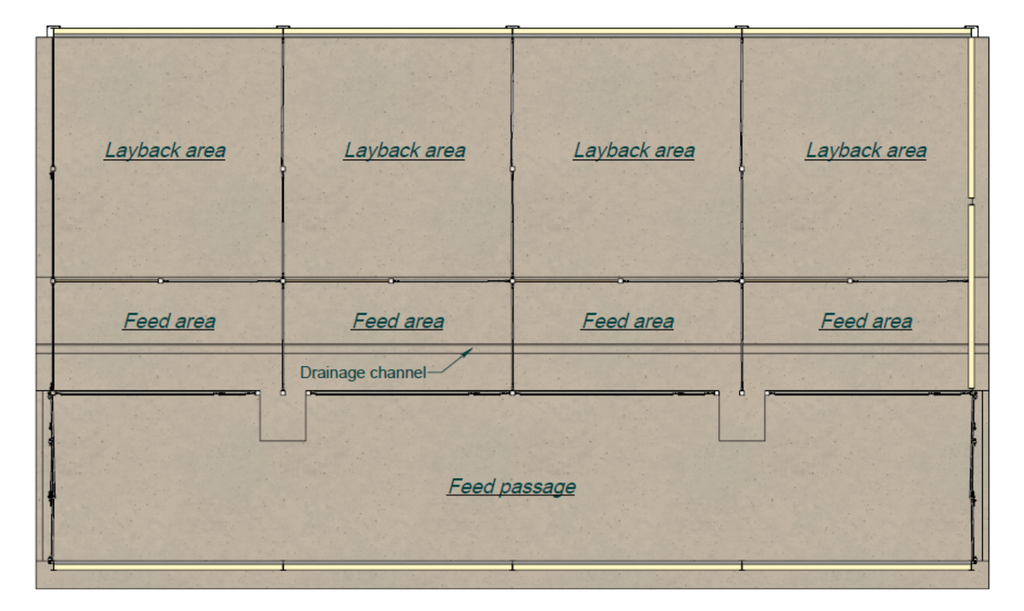 Layout of the new calf shed. Source: Teemore Engineering