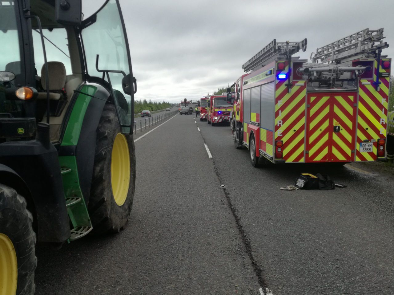 Collision involving calves en route to mart