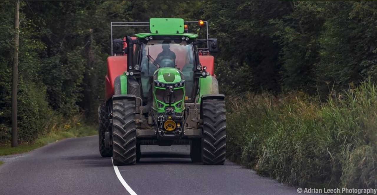 What is needed for a tractor to be suitable for Irish roads?