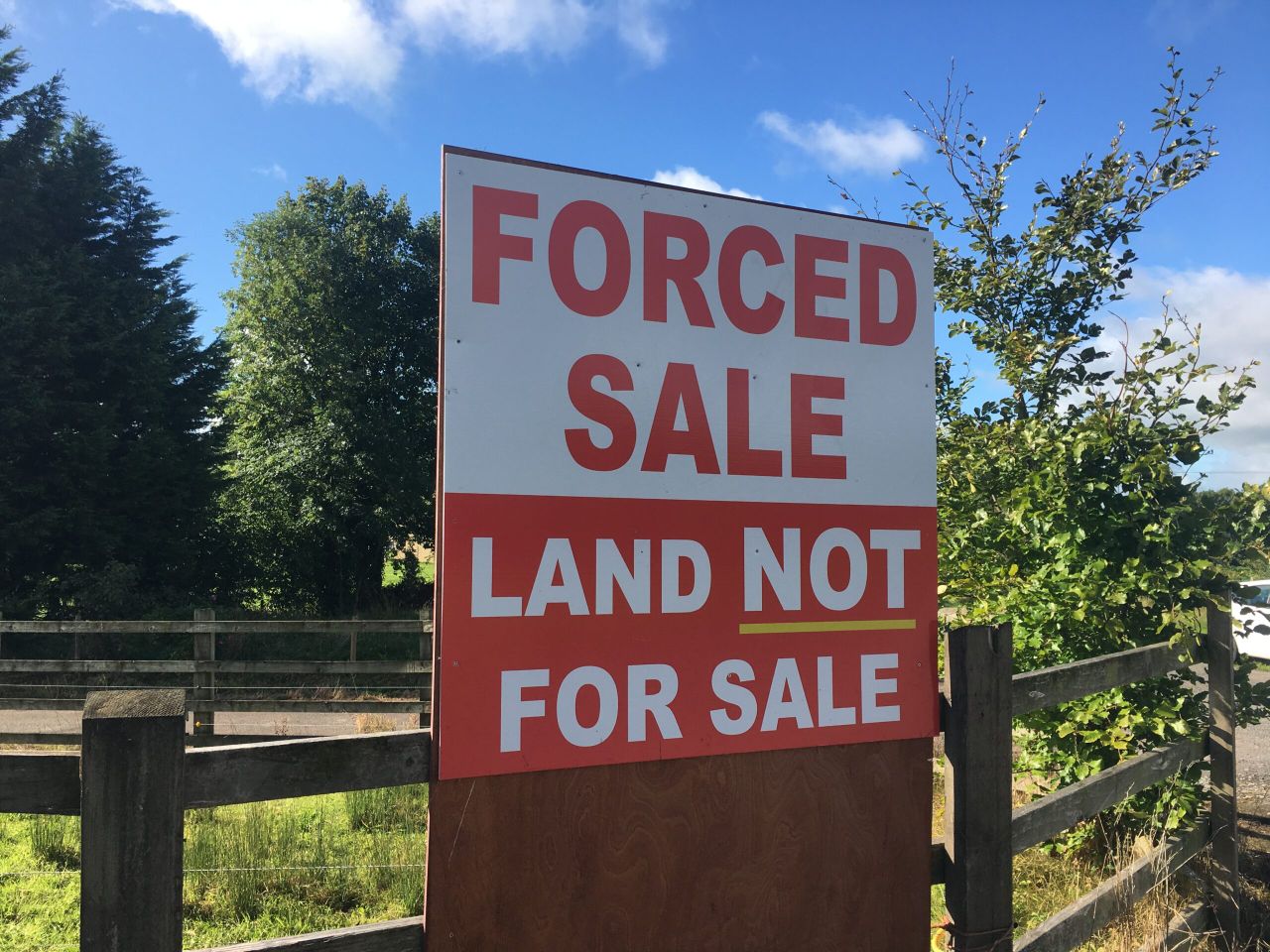 Meath farmers protesting to halt auction of farmland by vulture fund