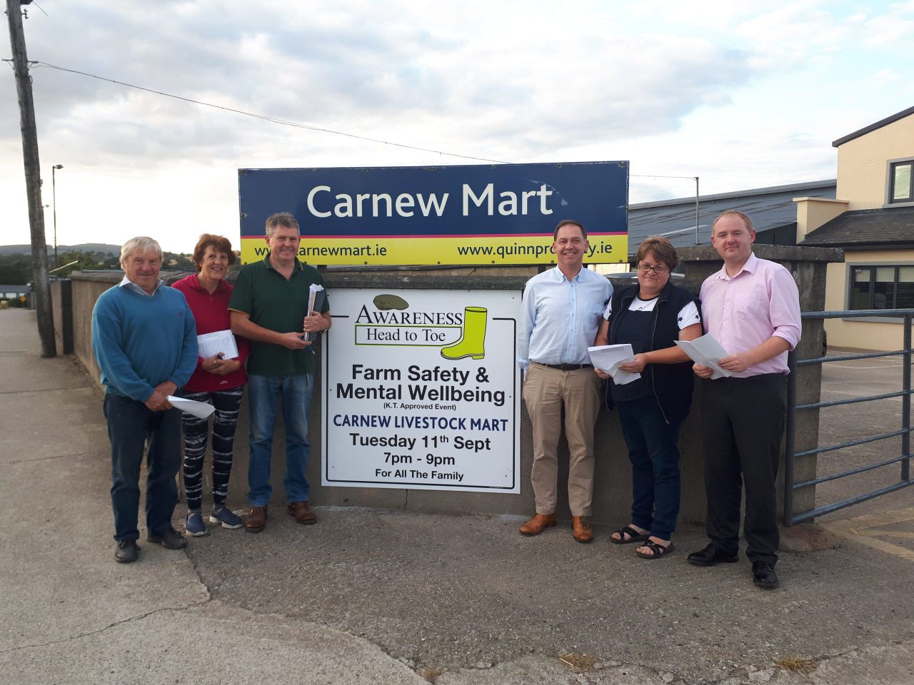 'Grown men shed tears': Carnew mart's Awareness Head to Toe