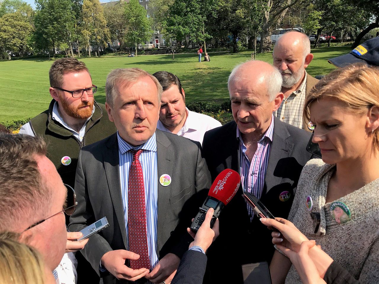 Creed and company canvass on upcoming referendum