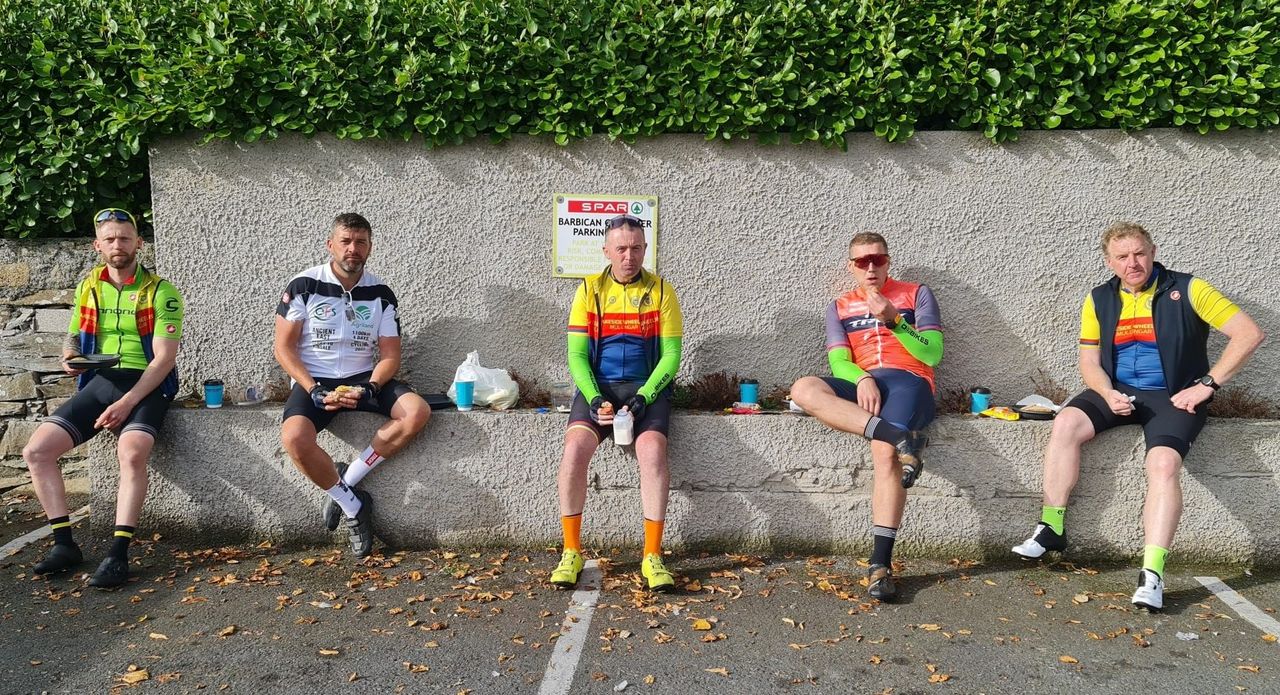 Ultra Cycle group cross the finish line in Kinsale on day 4