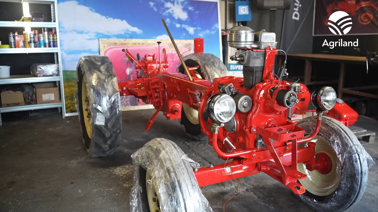 TY students Porsche tractor restoration project