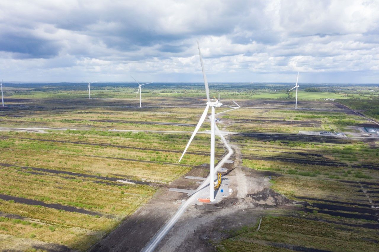 Bord na Móna: New wind farm starts supply to national grid