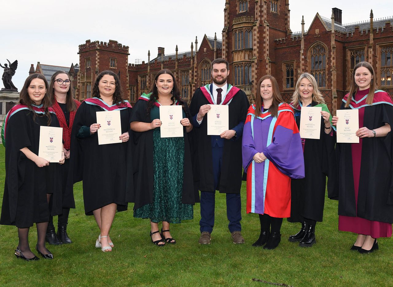 2024 master's class in agri-food business graduate from CAFRE