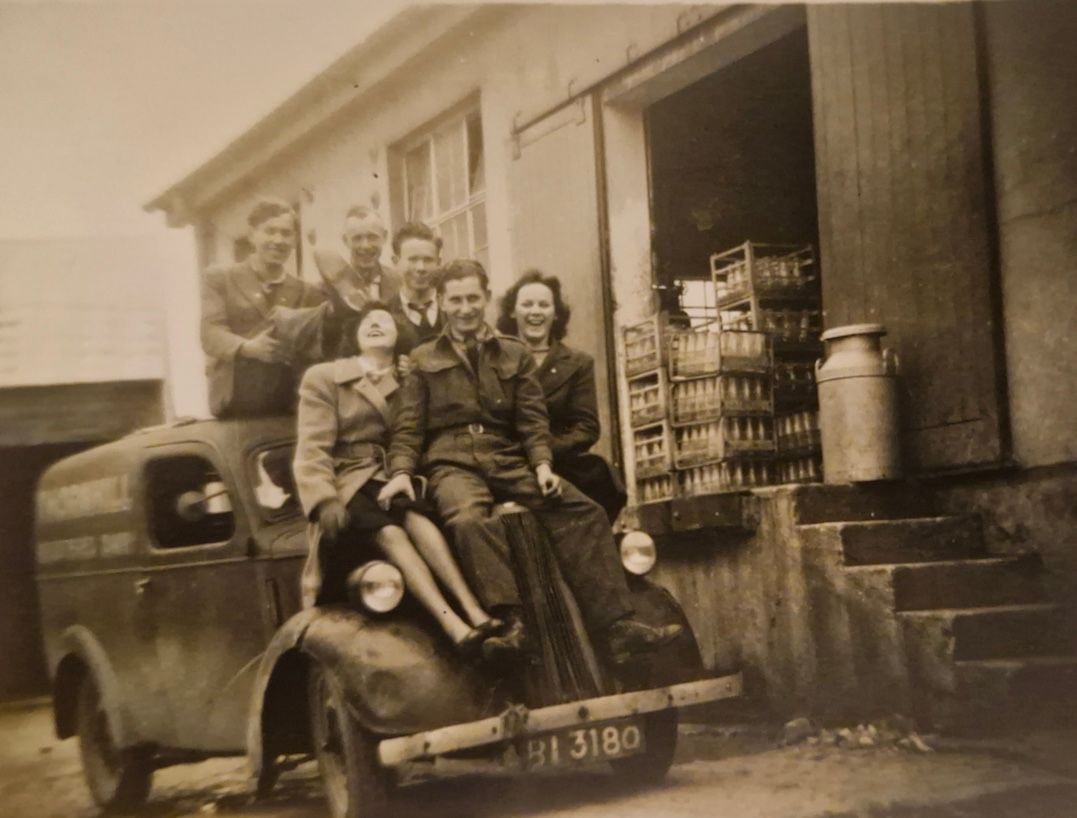 Town of Monaghan Co-Op employees pose outside the dairy in 1948.