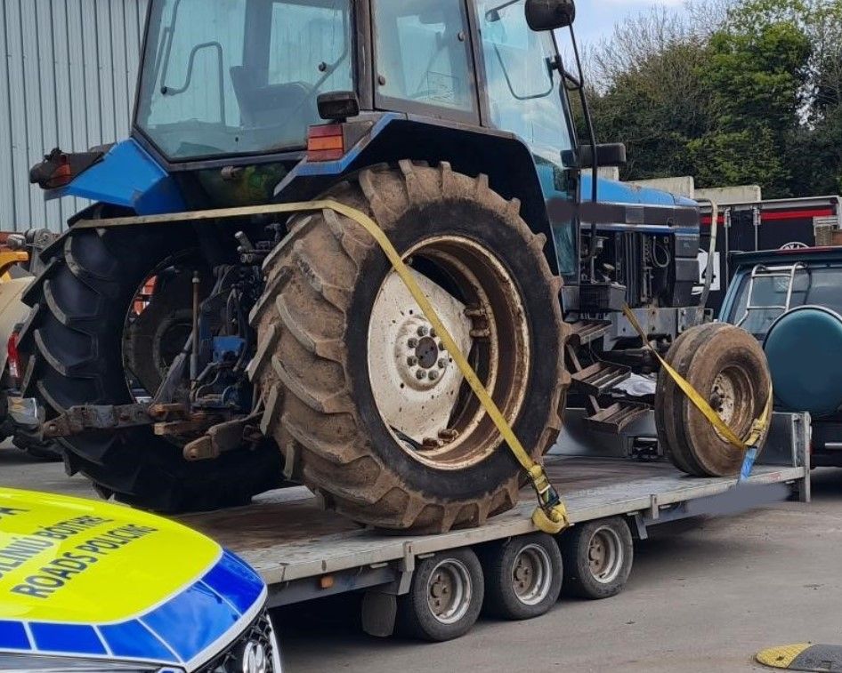4x4 towing tractor seized 'with proceedings to follow'