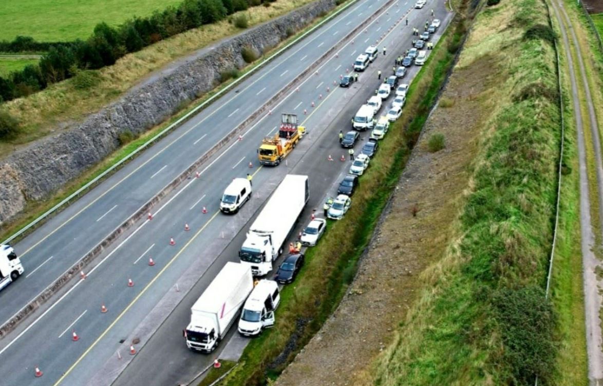 7 'green' drivers stopped and fined on M7 in one day