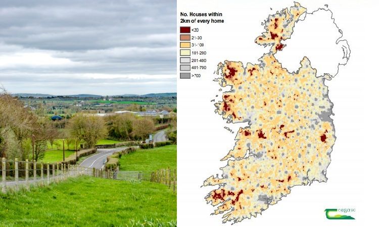 Map: How isolated is your home or farm?
