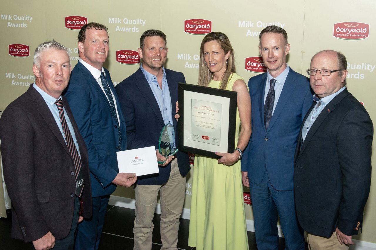 Blarney farmer the overall winner of Dairygold Milk Quality Awards
