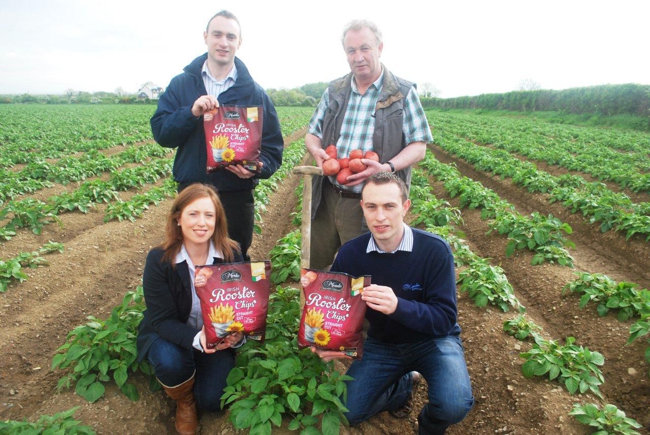 The Meade family with their new Irish Rooster Chips