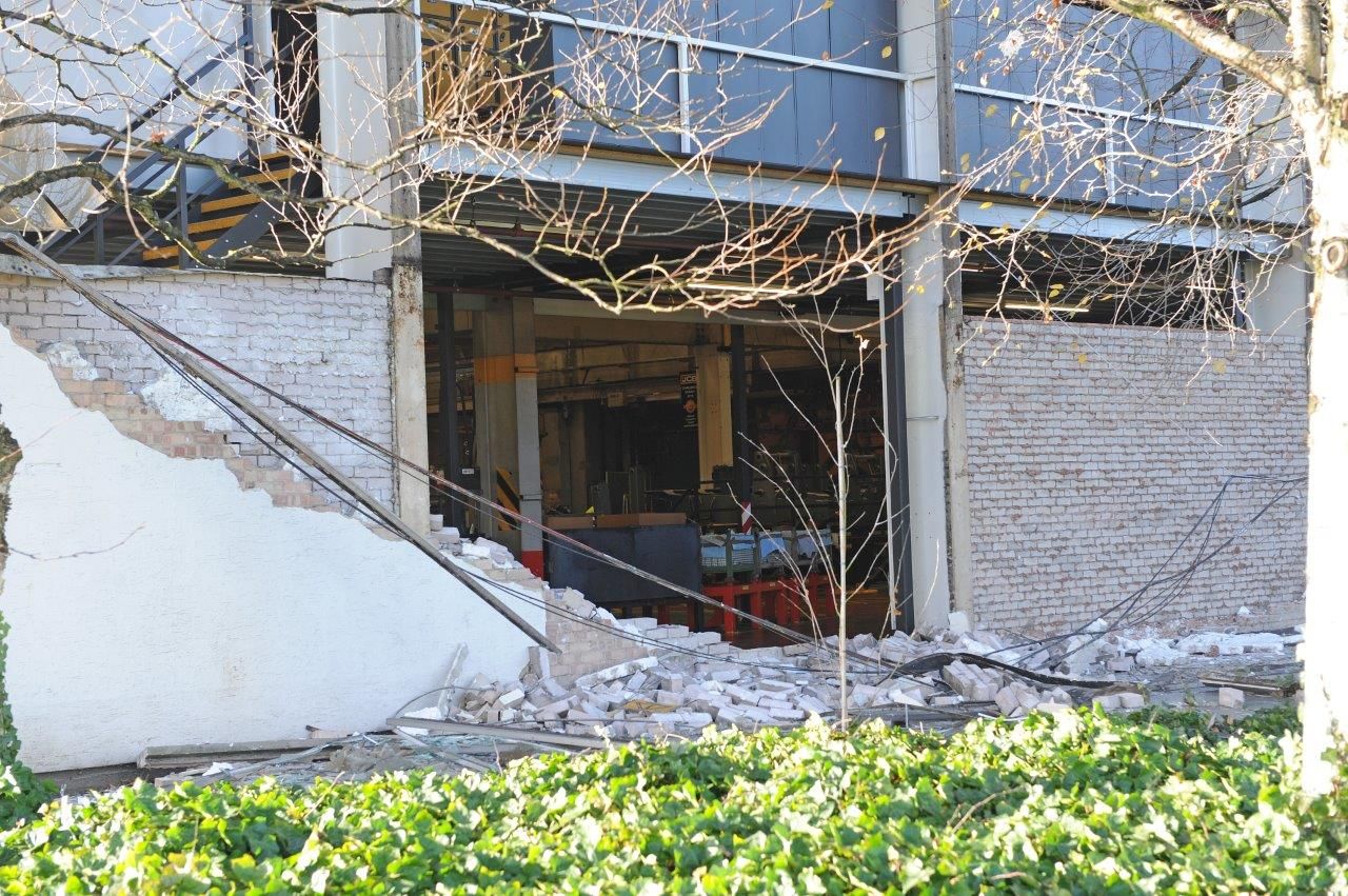 Mini tornado damages JCB world headquarters