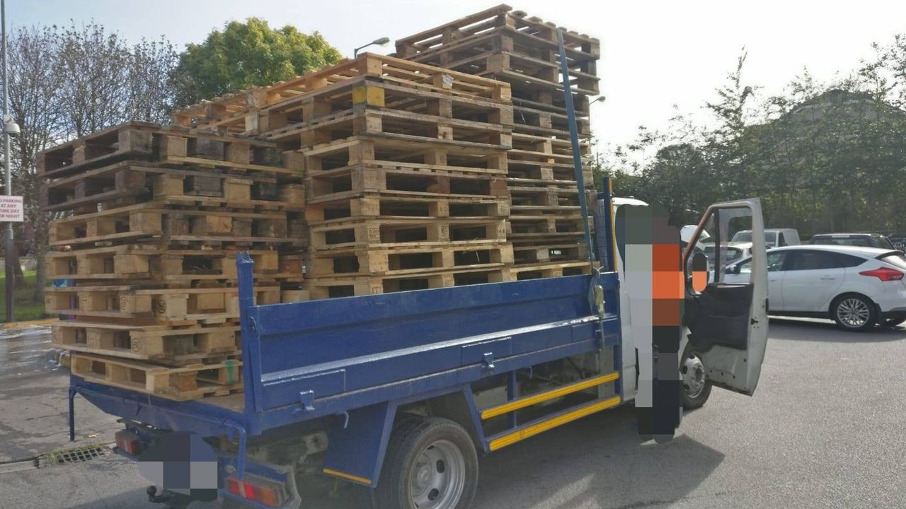 Precarious pallets prove pricey for pick-up driver