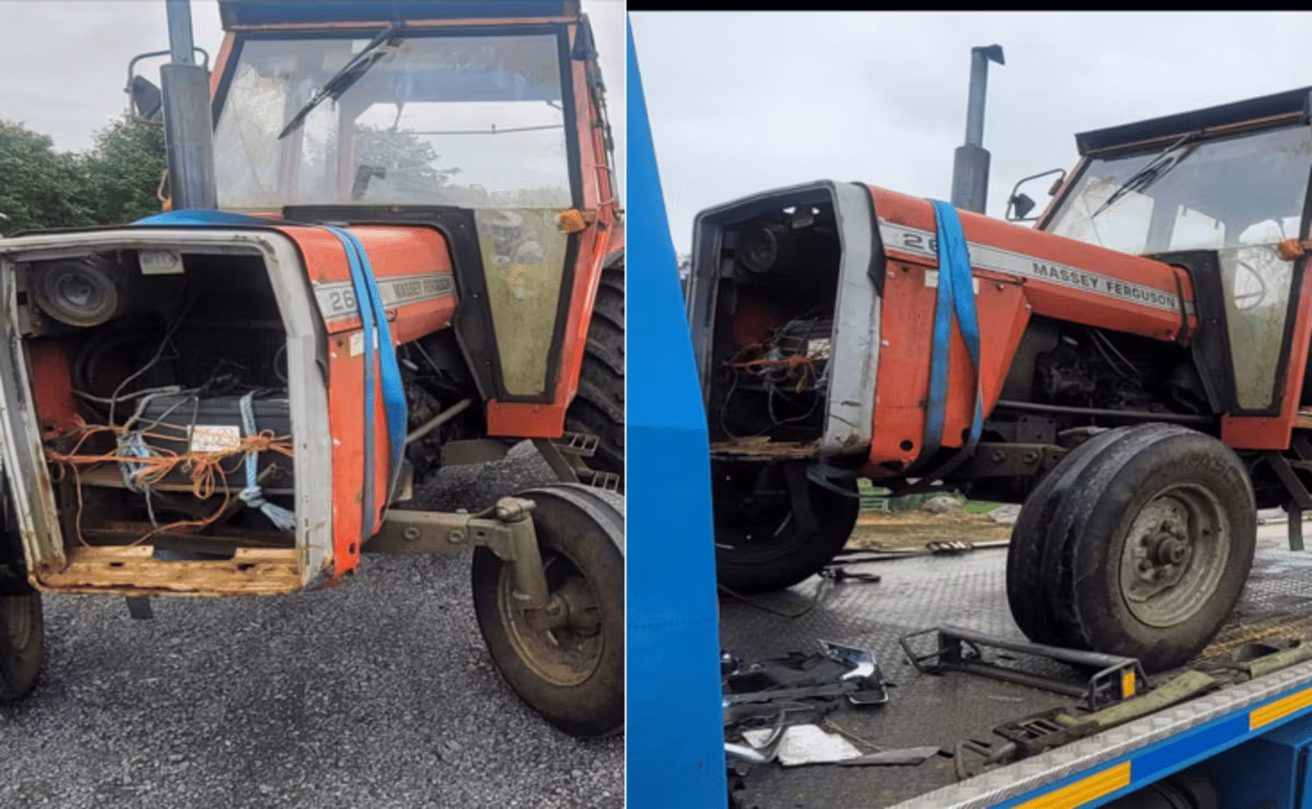 Gardaí seize tractor at checkpoint in Mayo