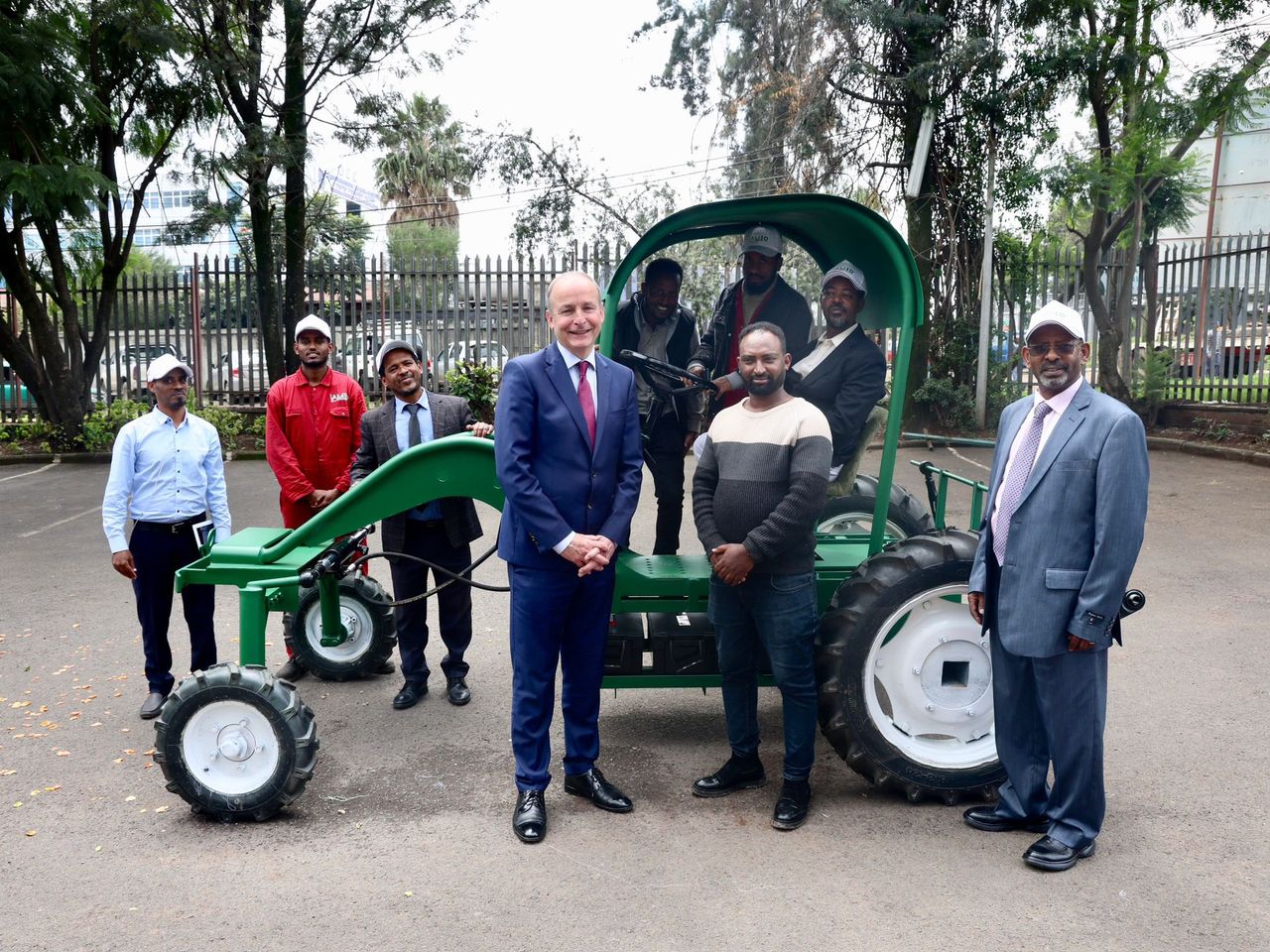 Electric tractor created by Irish company unveiled in Ethiopia