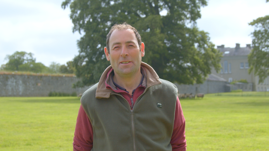 Dry stock unit manager on the farm, Ger Carey