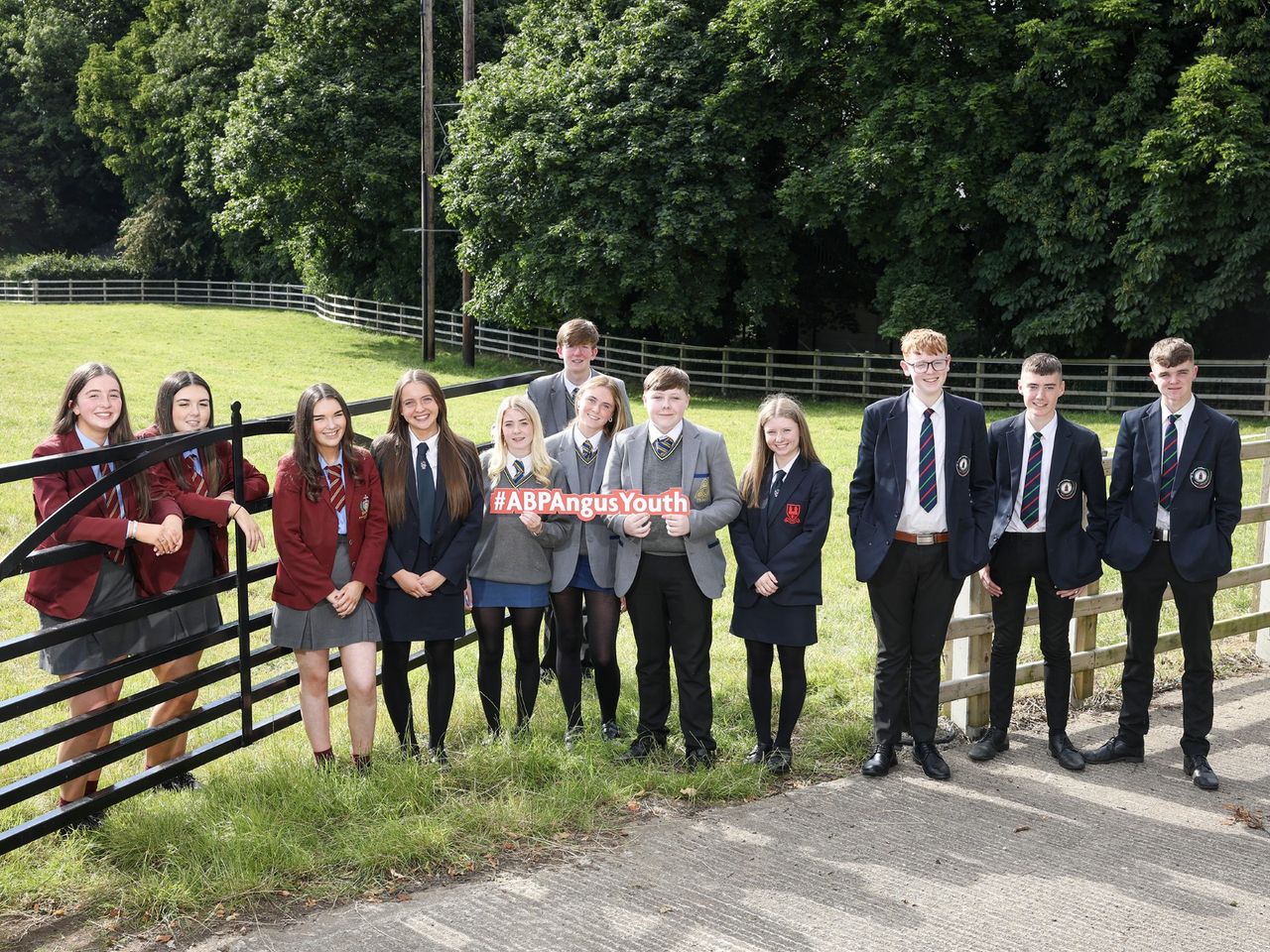 This year's finalists in the ABP Angus Youth Challenge representing: Keady High School; Blessed Trinity College Belfast; Ballymena Academy; and St. Patricks College