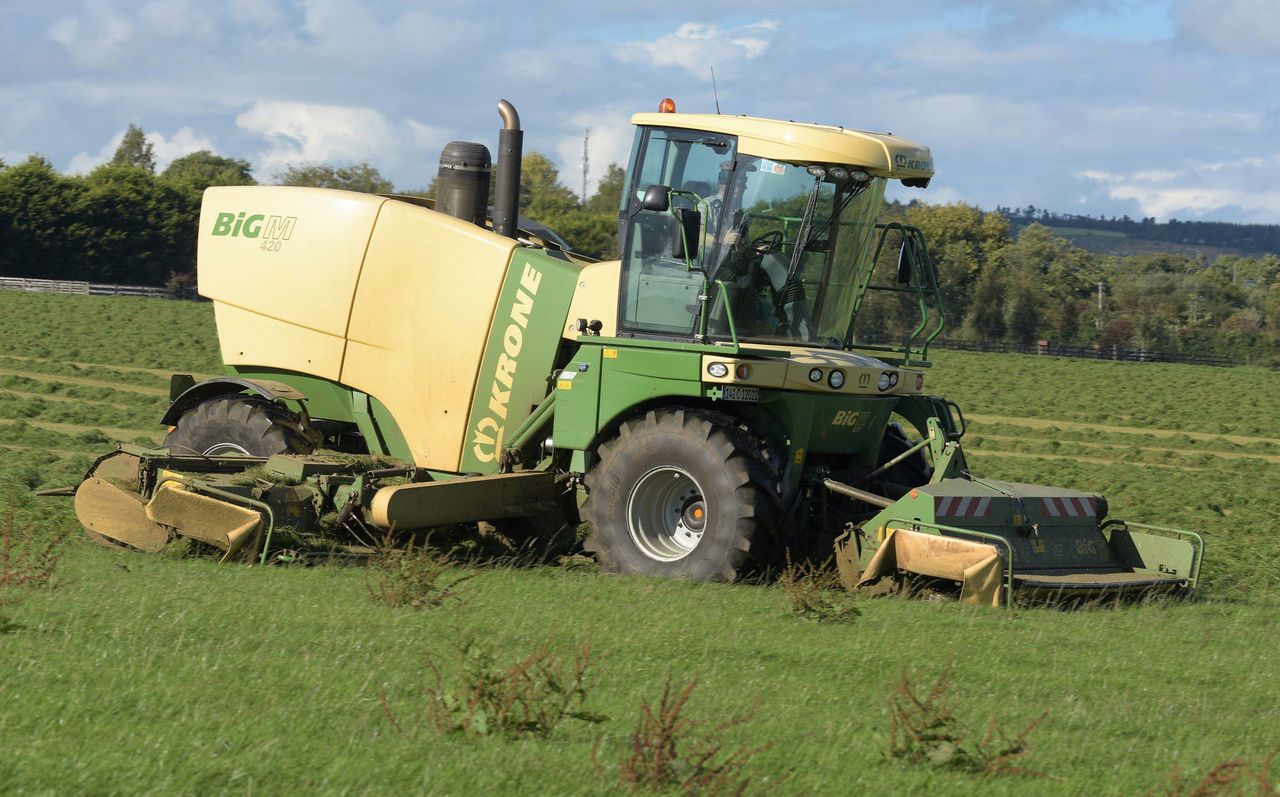 Market for grassland machinery was up, but by how much?